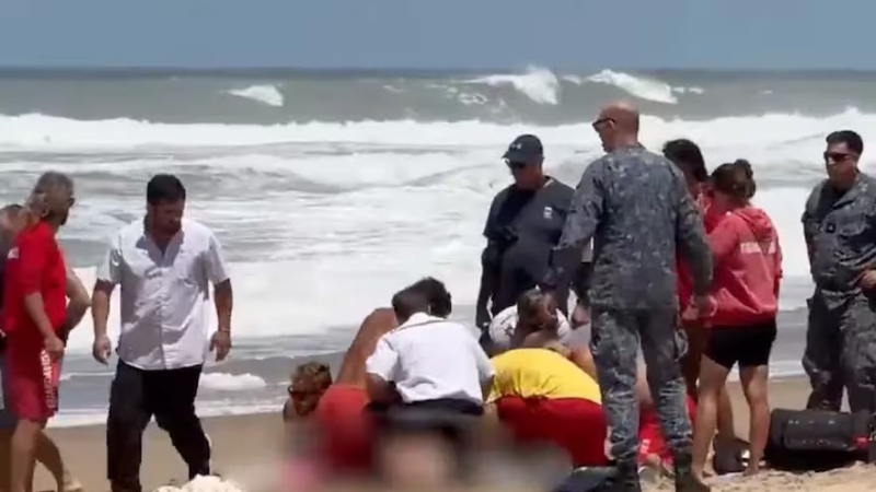 Murió un argentino en Punta del Este: se metió al mar en Playa Brava y se ahogó