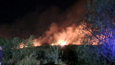 Incendio de pastizales en la zona sur de Resistencia