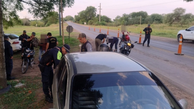 Narco detenido cuando intentaba cruzar un control de la Policía Caminera