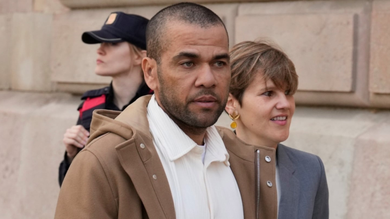 Dani Alves fue absuelto en la causa por abuso sexual a una joven en Barcelona
