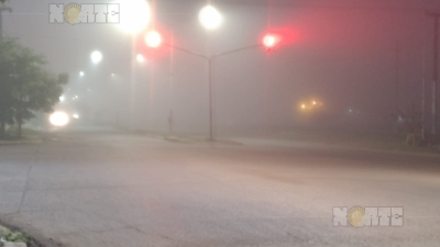 La neblina acompañó el amanecer en Resistencia