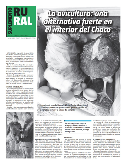 La avicultura: una alternativa fuerte en el interior del Chaco