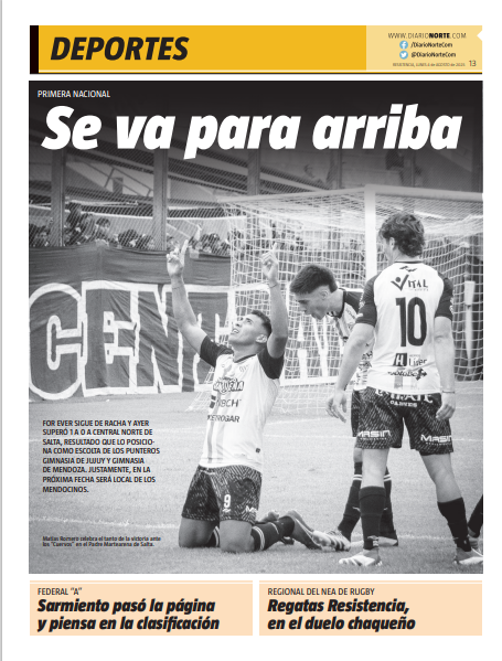 Se va para arriba