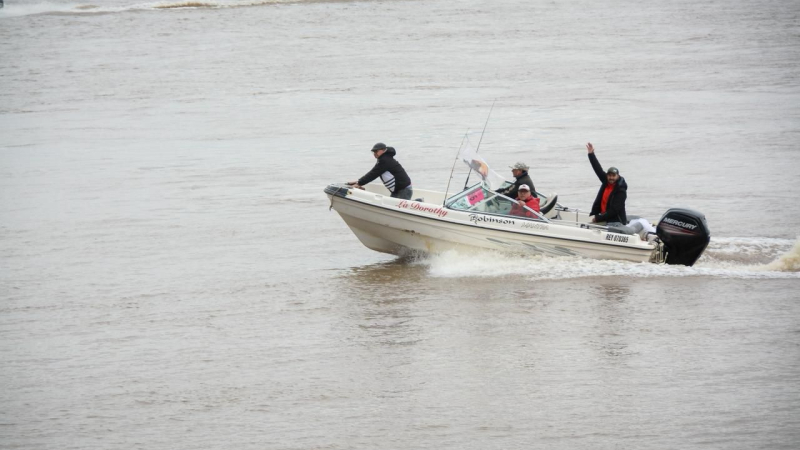 Más de 300 lanchas participaron en la gran fiesta del Dorado en la Isla del Cerrito