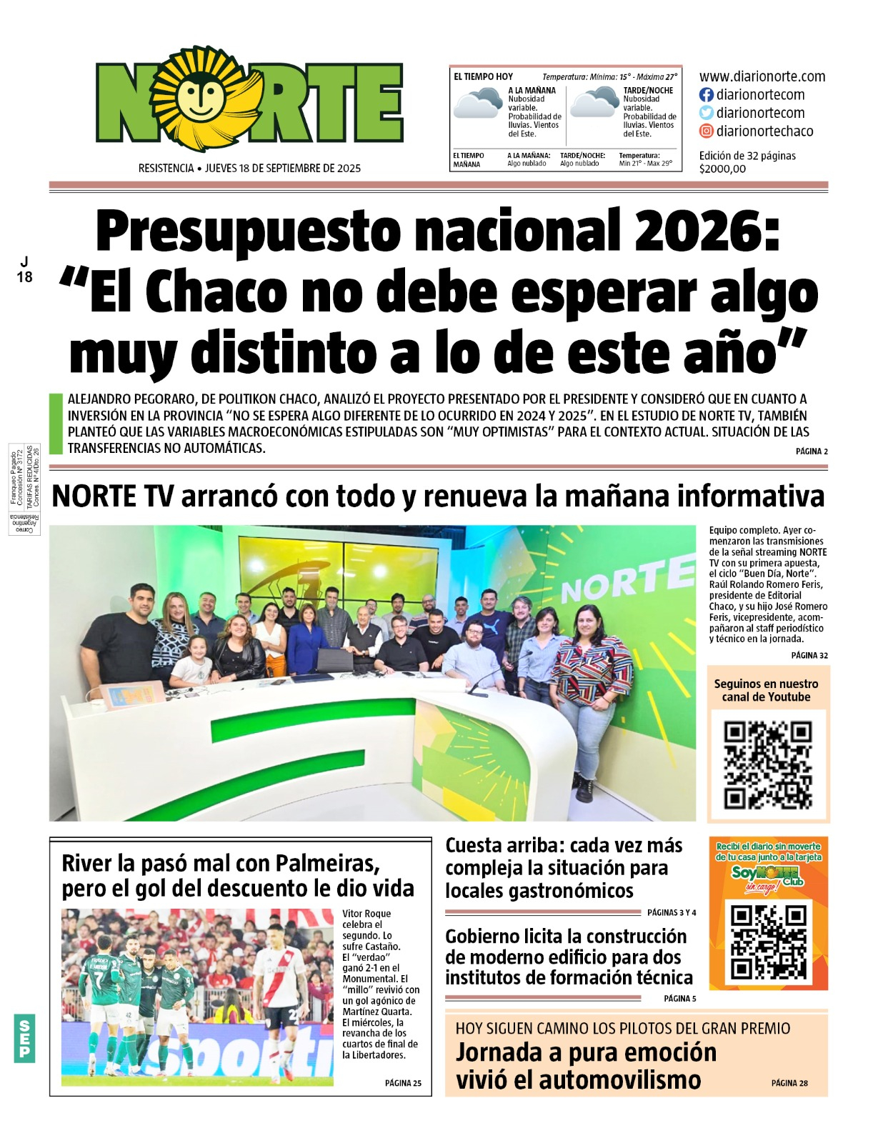 Edición del 18-09-2025