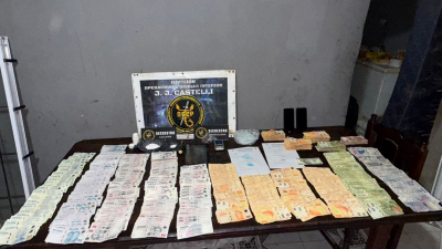 Cayeron en Castelli con más de cuatro millones de pesos y cocaína en una casa usurpada