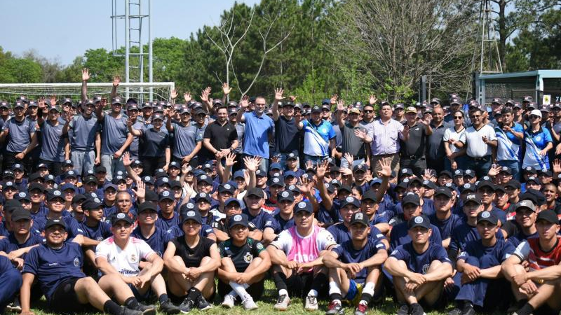 Alumnos de la Escuela de Policíay del SPP en una jornada especial