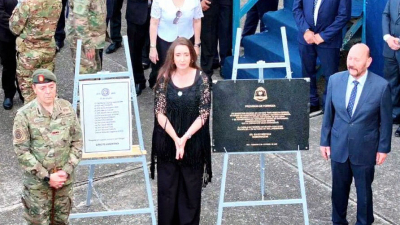 Gildo Insfrán recibió a Victoria Villarruel para homenajear a los caídos en el RIM 29