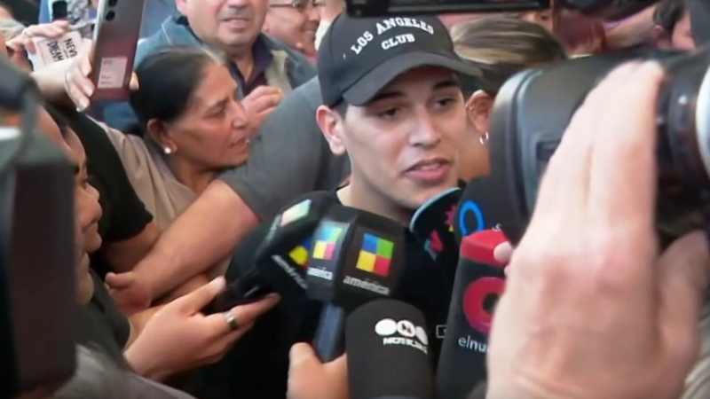 Thiago Medina recibió el alta después de 28 días y habló al salir del hospital