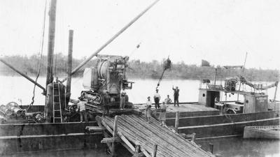 Máquina pavimentadora de la avenida 9 de Julio