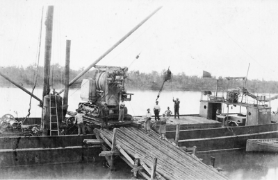 Máquina pavimentadora de la avenida 9 de Julio