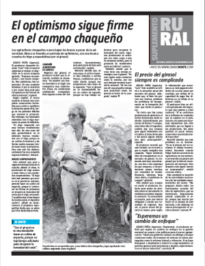 El optimismo sigue firme en el campo chaqueño