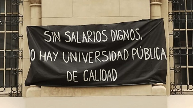Docentes universitarios paran hasta el viernes