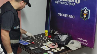 La Policía desbarató un punto de venta de droga en Villa Prosperidad