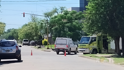 Fuga de gas en Sáenz Peña: rompieron un caño de GasNea y el barrio se paralizó