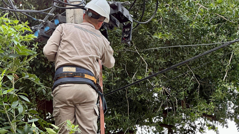 Intenso operativo de Secheep para normalizar el servicio tras la tormenta de ayer