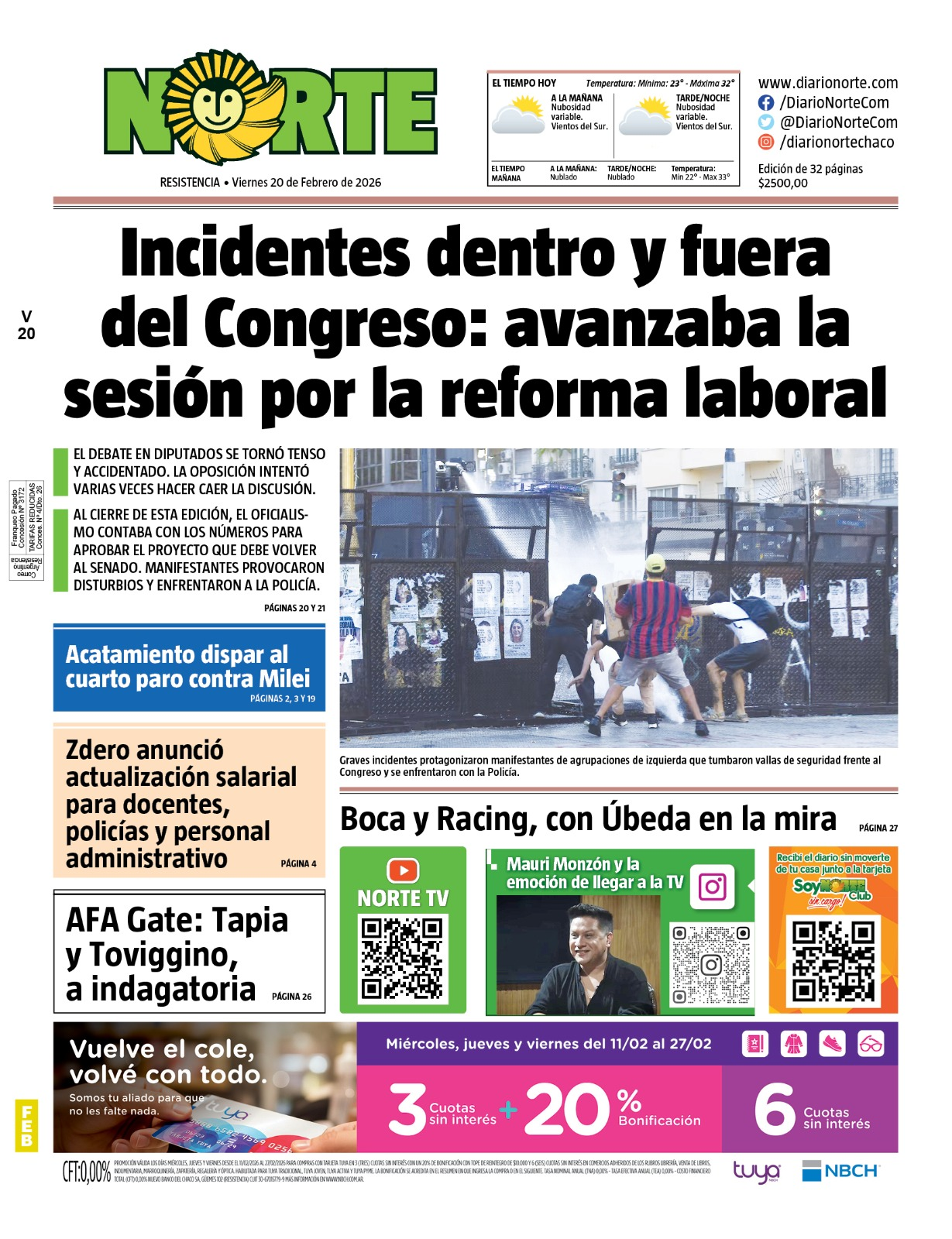 Edición del 20-02-2026