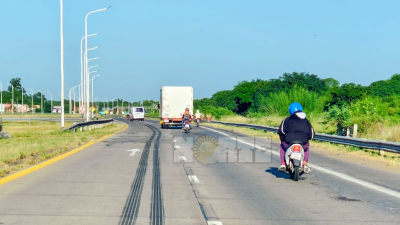 La otra cara del paro: invasión de motos y maniobras peligrosas en la Ruta 16