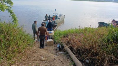 Personal sanitario completó un nuevo operativo sanitario integral en Isla Apando