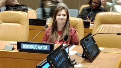 La argentina Dominique Kantor, oradora en la ONU y organizadora del Congreso Mundial