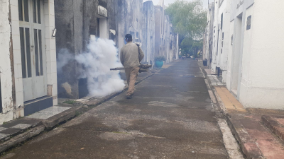 Refuerzan acciones contra el dengue en cementerios de la Capital