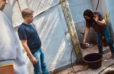 Zdero habilitó la llegada del agua potable a las casas de Napenay