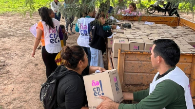Refuerzan la asistencia a familias afectadas por anegamientos con operativos sanitarios y ayuda alimentaria