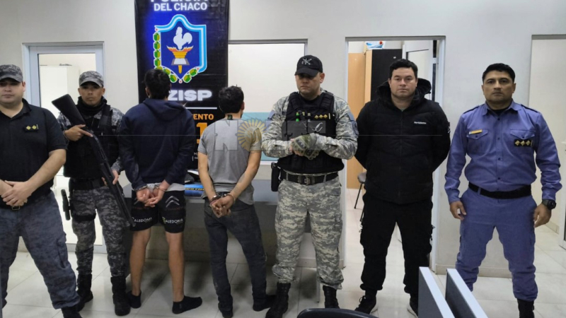 Cayeron tres peligrosos delincuentes en Sáenz Peña: uno sigue prófugo y es intensamente buscado