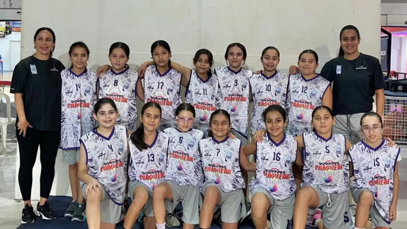 Quiénes son las niñas de la selección Mini en básquet del Chaco