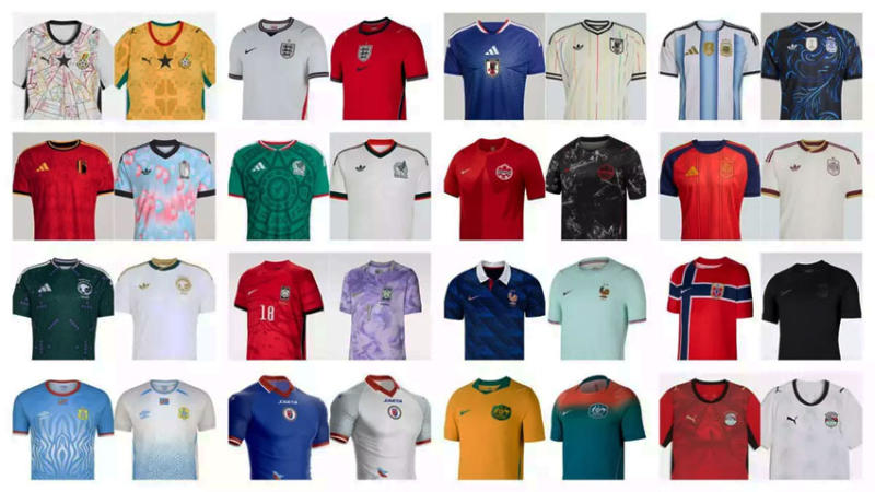Ranking de camisetas más lindas del Mundial 2026