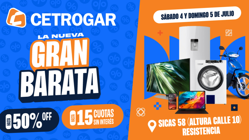 Este finde en Cetrogar: nueva edición de la Gran Barata con productos a mitad de precio