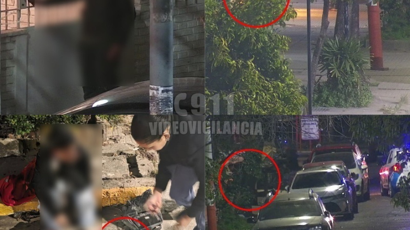 Los captaron por las cámaras mientras robaban medidores de agua y terminaron detenidos