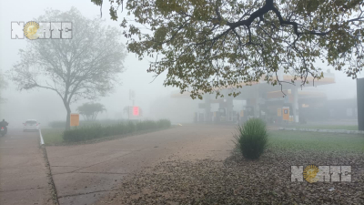 Resistencia amaneció con una espesa neblina que alcanza toda la ciudad