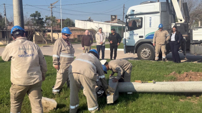 Avanzan los trabajos en la estación transformadora eléctrica de Las Breñas