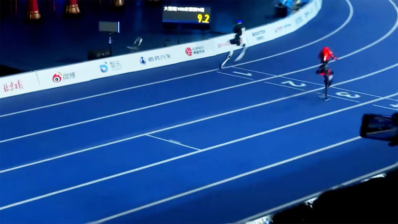 Un robot superó el récord mundial de Usain Bolt en los 100 metros