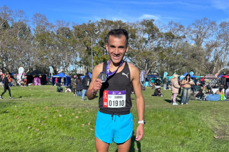 Gabriel Galarza, el mejor chaqueño en 21 kilómetros