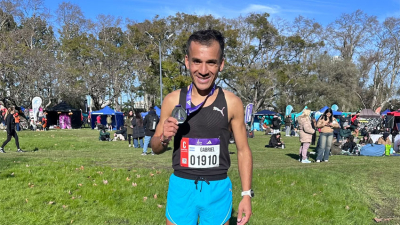 Gabriel Galarza, el mejor chaqueño en 21 kilómetros