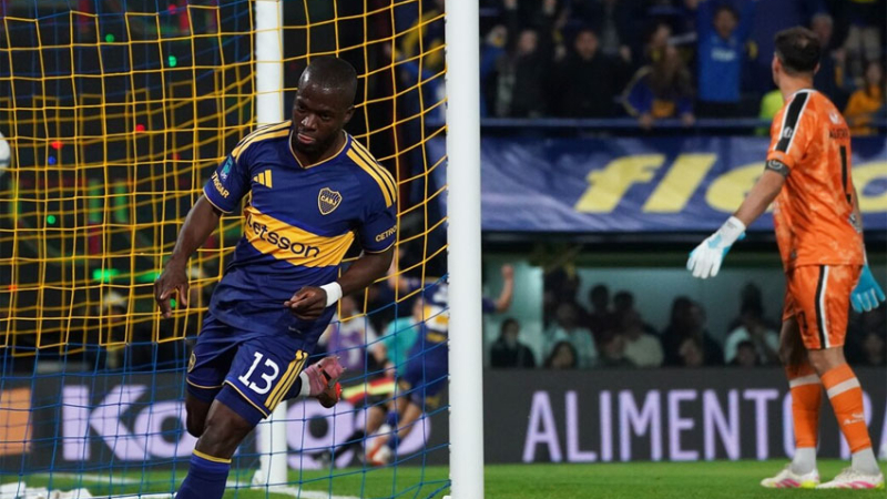 Boca goleó a Central Córdoba y se afianza en la pelea