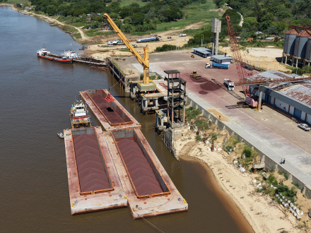 Llegó un nuevo cargamento de mineral de hierro para la planta biosiderúrgica en Formosa6