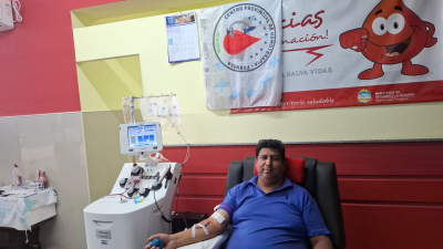 Gran colecta voluntaria de sangre en Las Lomitas