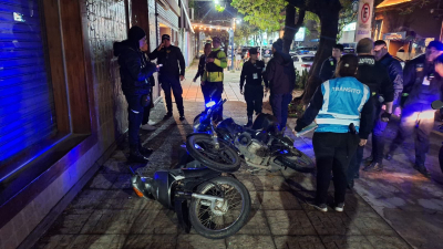 Quiso escapar de un control, circuló en contramano y terminó chocando a una patrullera
