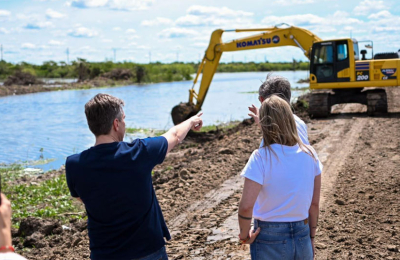 Ampliación de lago compensador y obras de refuerzo de defensas