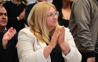 Carmen Delgado acompañó el llamado a licitación para pavimentar nuevos tramos de la Ruta Provincial 13