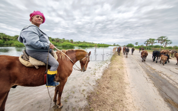 Cómo se vive la creciente del Paraná en localidades costeras del Chaco