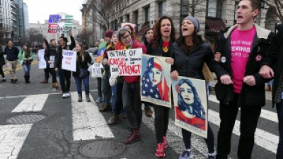 Mujeres en Buenos Aires marcharán en contra de Trump