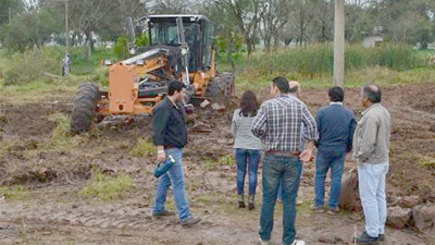 Comenzaron las obras en Laguna El Tigre en San Martín