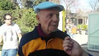 Para Gabino, a los 74, sufragar es “una fiesta”
