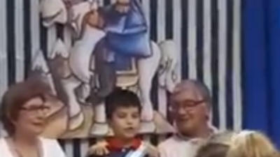 Festejó su cumpleaños con la temática de “El Santo de la Espada”