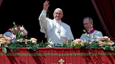 En su bendición por Pascua, Francisco pidió por Tierra Santa, Venezuela y Siria