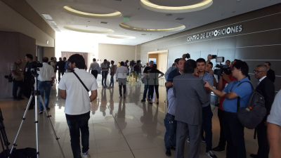 La prensa sin acceso al acto de apertura de Macri